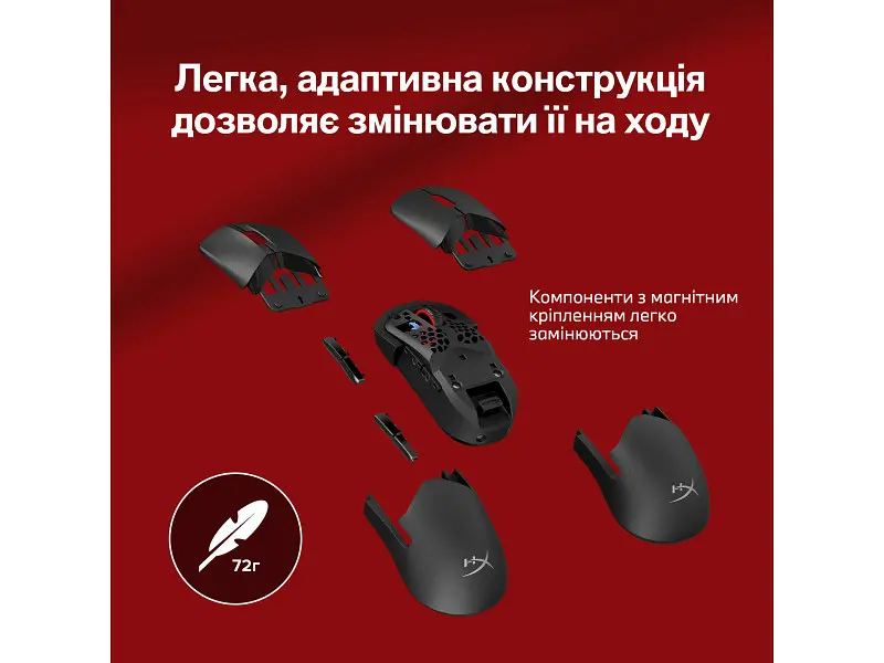 Миша HyperX Pulsefire SAGA PRO RGB USB-A (A2PB2AA) - фото 2