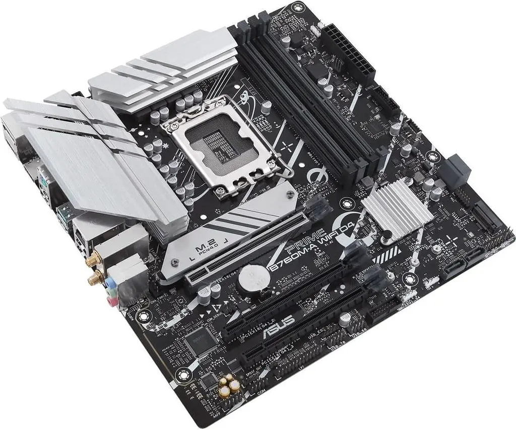 Материнська плата ASUS PRIME B760M-A WIFI D4 (PRIME B760M-A WIFI D4) (Socket 1700, Intel B760, Micro-ATX) - фото 3