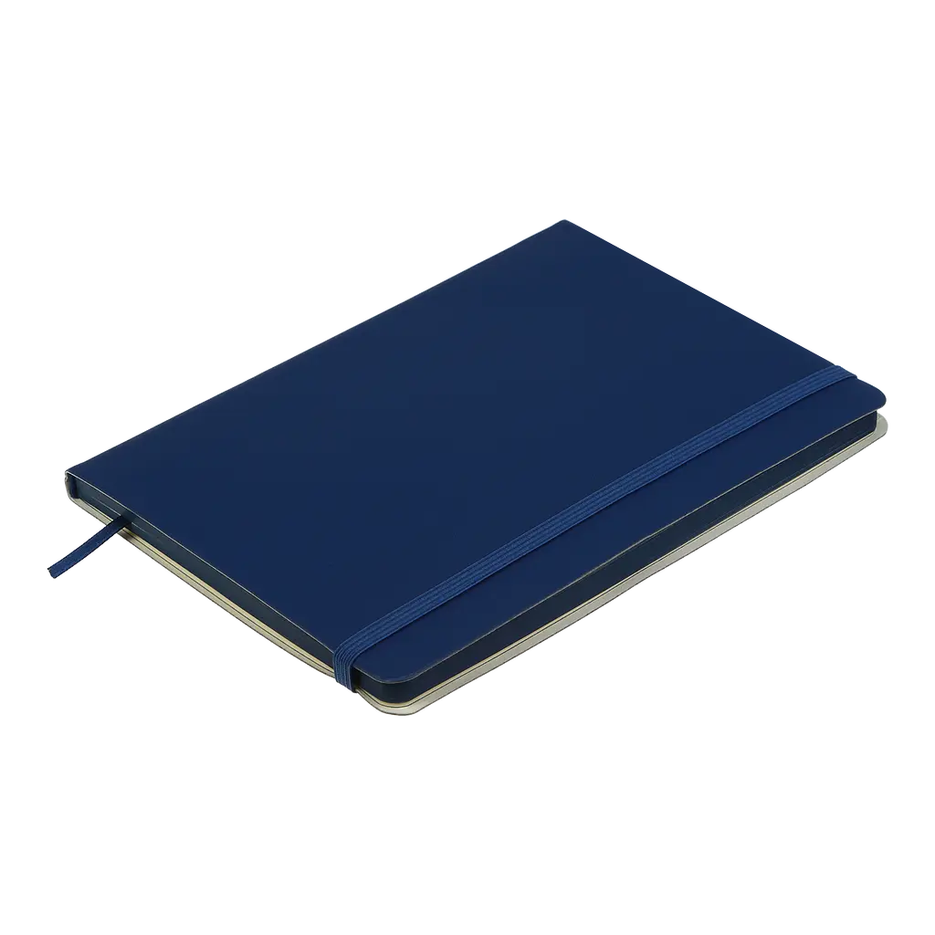 Блокнот деловой Buromax Logo2U Touch Me А5 96 л. в клеточку обложка искусственная кожа синий (BM.295102-02) - фото 3