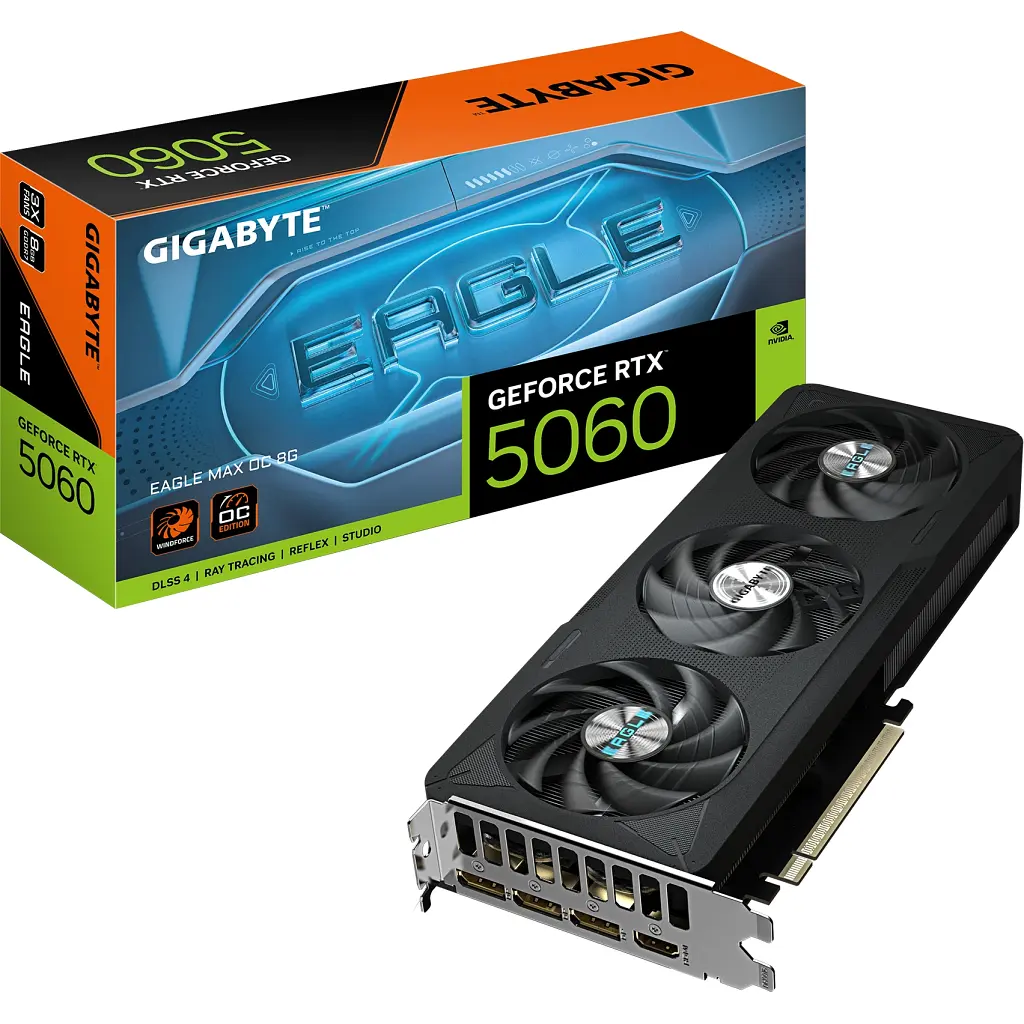 Відеокарта GIGABYTE GeForce RTX5060 8 ГБ EAGLE MAX OC (GV-N5060EAGLEMAX OC-8GD) - фото 2