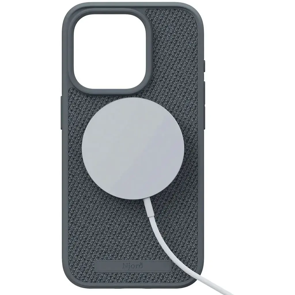 Чехол-накладка Njord Fabric MagSafe Case Dark Grey для iPhone 15 Pro (NA53FA09) - фото 5