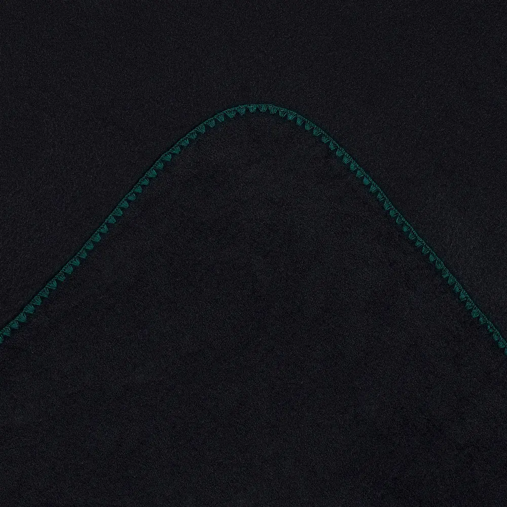 Плед флисовый Home Line гладкокрашеный ракушка черный-петроль 130x160 см (198927) - фото 2