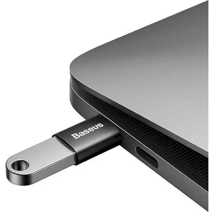 Перехідник Baseus Ingenuity Series Mini OTG Adaptor USB-C to USB-A Black (ZJJQ000001) [78667] - фото 5