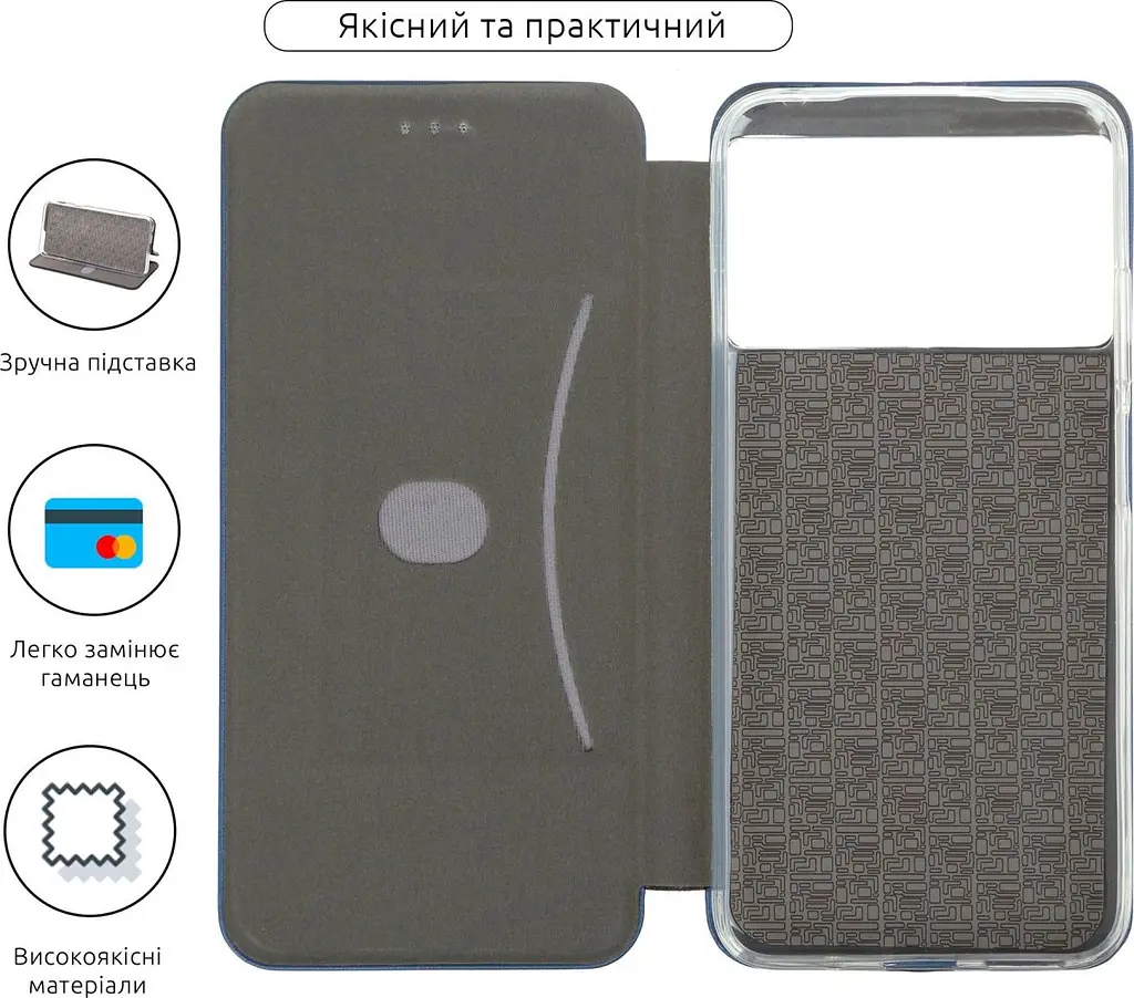 Чохол-книжка ArmorStandart G-Case для Xiaomi Poco M5 Blue [ARM62966] [75900] - фото 3