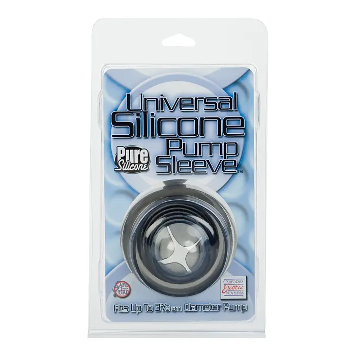 Насадка на помпу для пеніса CalExotics Universal Silicon Pump Sleeve Smoke, 6 см сірий - фото 4