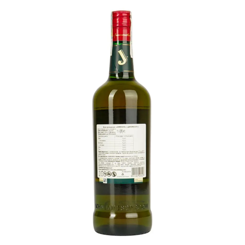 Виски Jameson Irish Whiskey 40% 1 л - фото 3