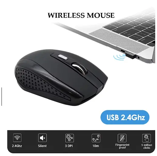 Бездротова мишка TWS Silent Mouse 2.4G Чорний - фото 2