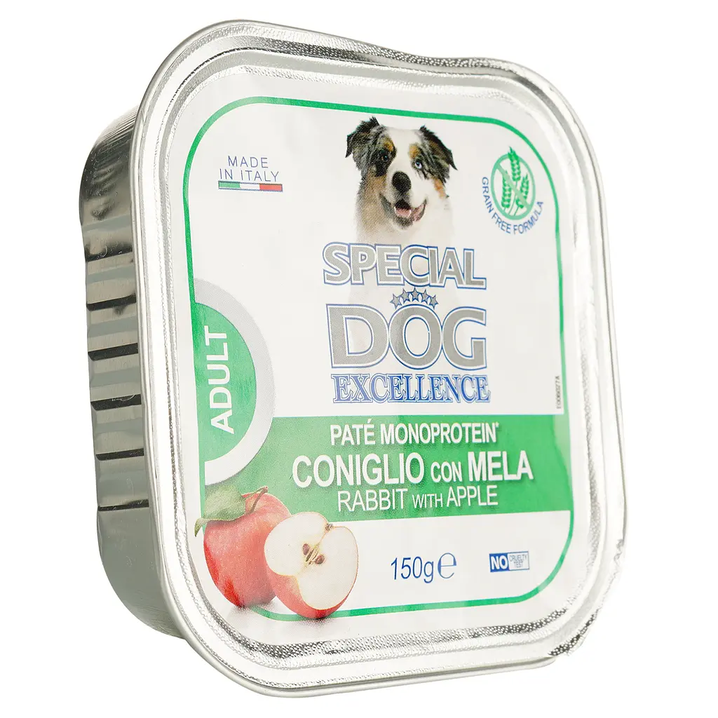 Влажный корм для собак Monge SDE Dog Fruit, монопротеин, кролик с яблоками, 150 г (70060271) - фото 3