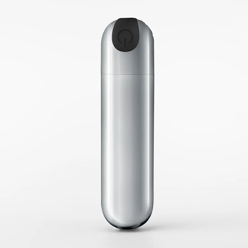 Мини-вибратор Crushious iMoan 7.6 см (серебристый) - фото 3