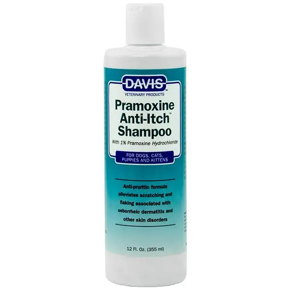 Шампунь Davis PRAMOXINE Anti-Itch Девіс від свербежу для собак і котів (промоксин гідрохлорид 1%), 355 мл (PSH12)