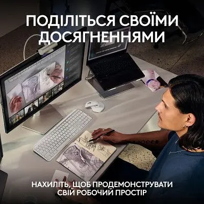 Веб-камера Logitech MX Brio 4K Graphite (960-001559) - фото 10