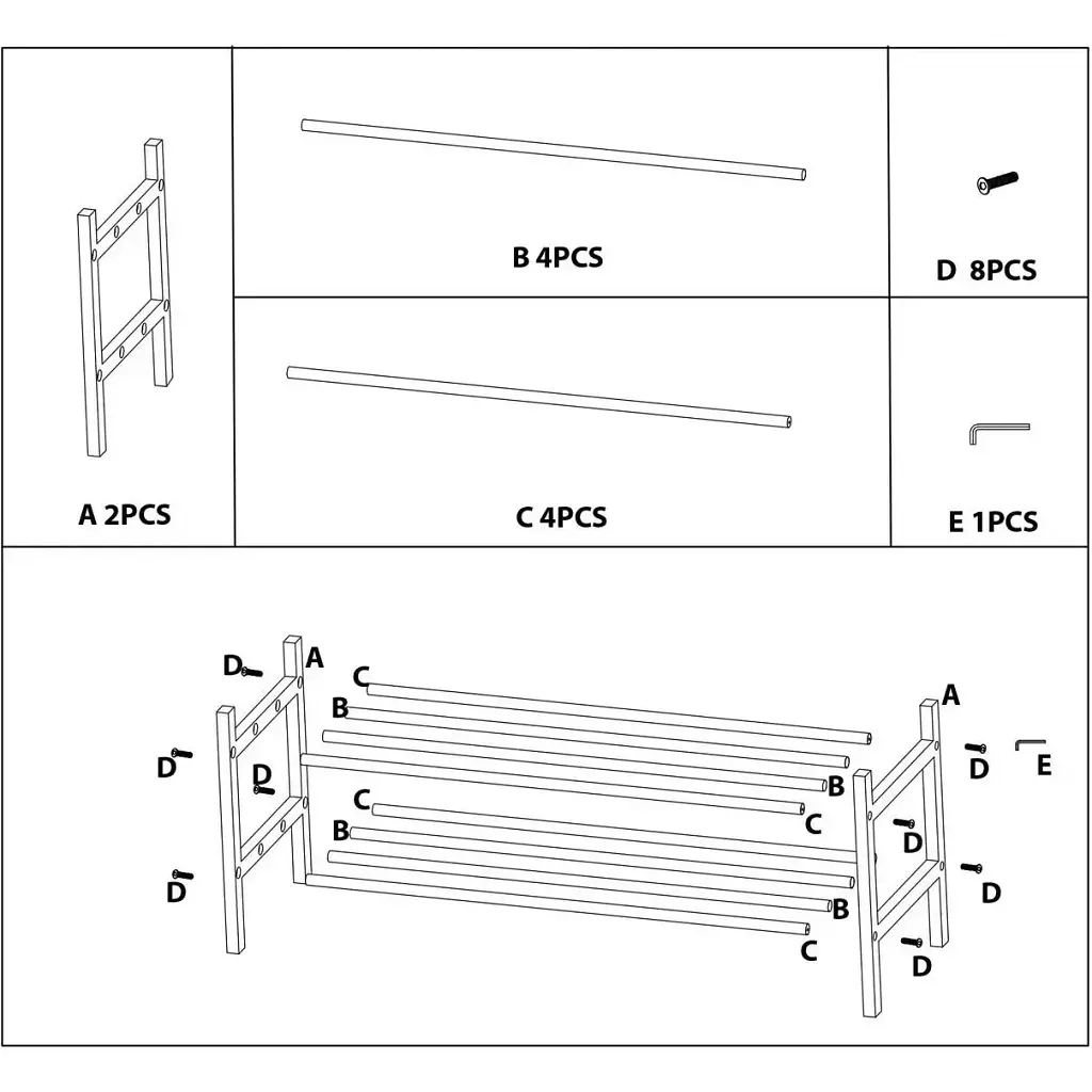 Полиця для взуття підлогова бамбукова Casa Si Shoe Rack Bamboo - фото 4