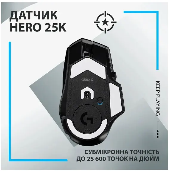 Компьютерная мышь Logitech G502 X LIGHTSPEED Black 910-006180 teh0022107 - фото 4