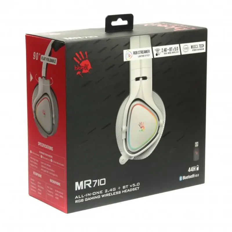 Гарнітура ігрова Bloody MR710 (Grey) - фото 4