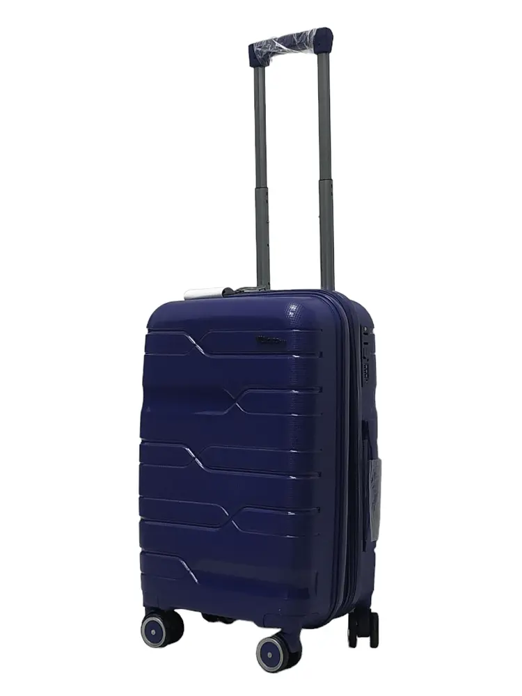 Валіза маленька S поліпропілен Milano bag 0306 56×35×24см 33л Темно-синій - фото 2