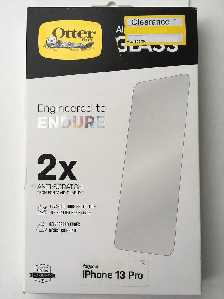 Захисне скло протиударне OtterBox Alpha Glass Endure 2X для iPhone 14/13/13 Pro (77-86039)