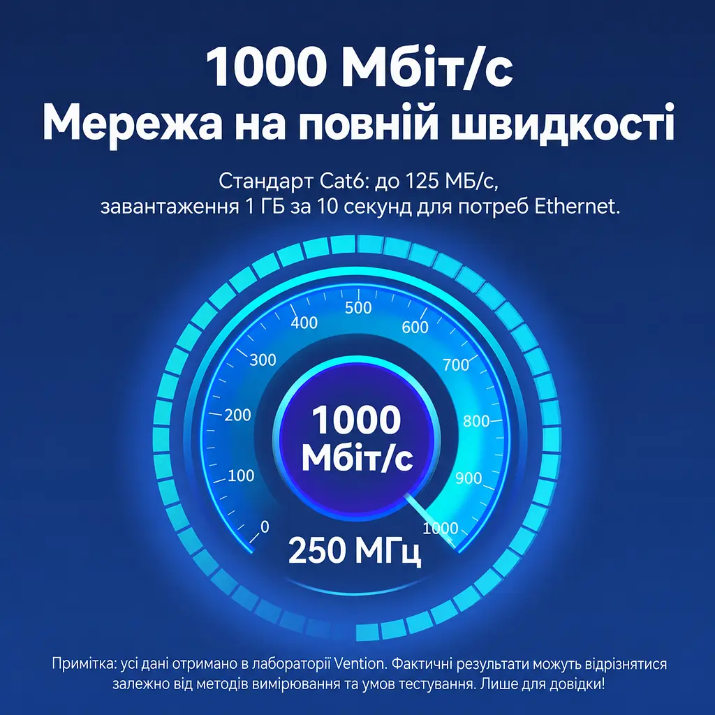 Кутовий патч-корд Ethernet Vention 1 м мережевий кабель RJ45 штекер прямий і RJ45 штекер із вигином угору 90° Cat.6 UTP до 1000 Мбіт/с позолочені контакти жили 26 AWG чорний (IBVBF) - фото 9