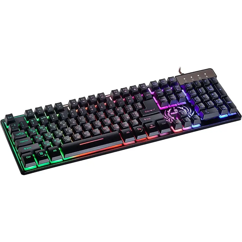 Клавиатура REAL-EL Comfort 7090 Backlit USB black - фото 2