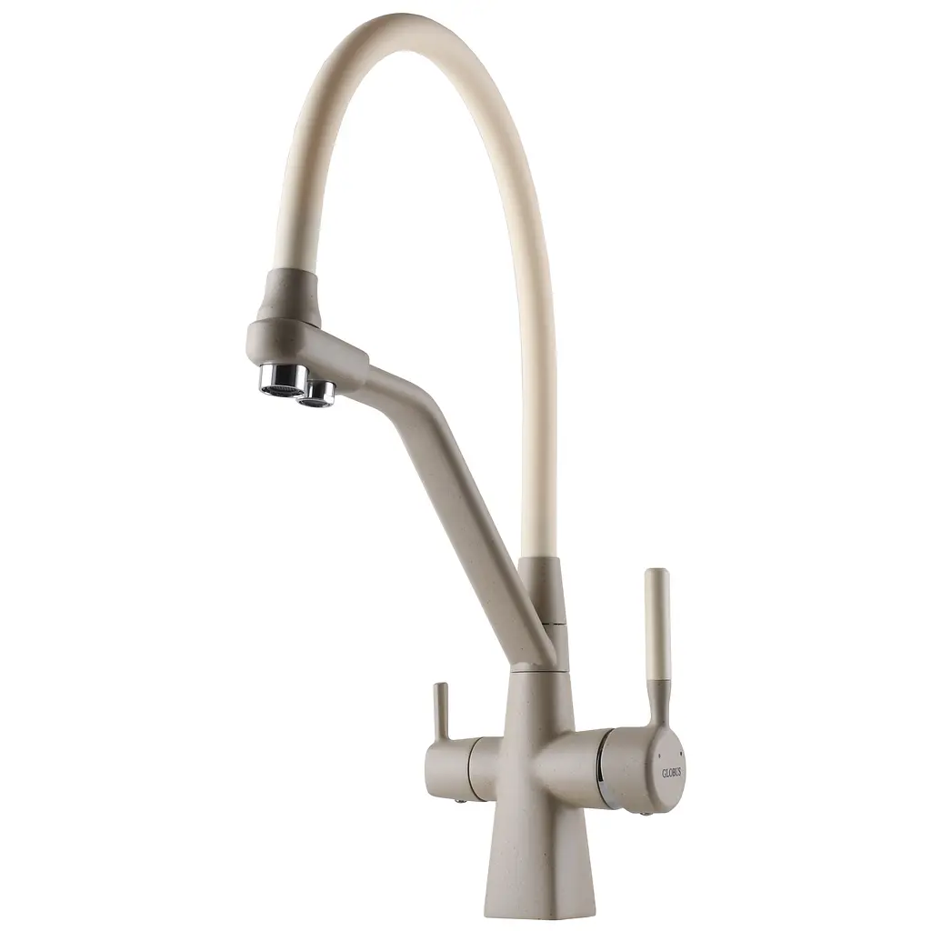 Змішувач для кухні під осмос Globus Lux GLLR-0700-L-04-06 бежевий (24669) - фото 3