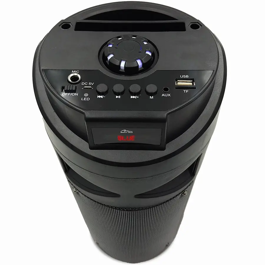 Акустична система 1.0 Media-Tech 30W, Bluetooth/FM/AUX/SD/USB/КАРАОКЕ/LED чорна - фото 2