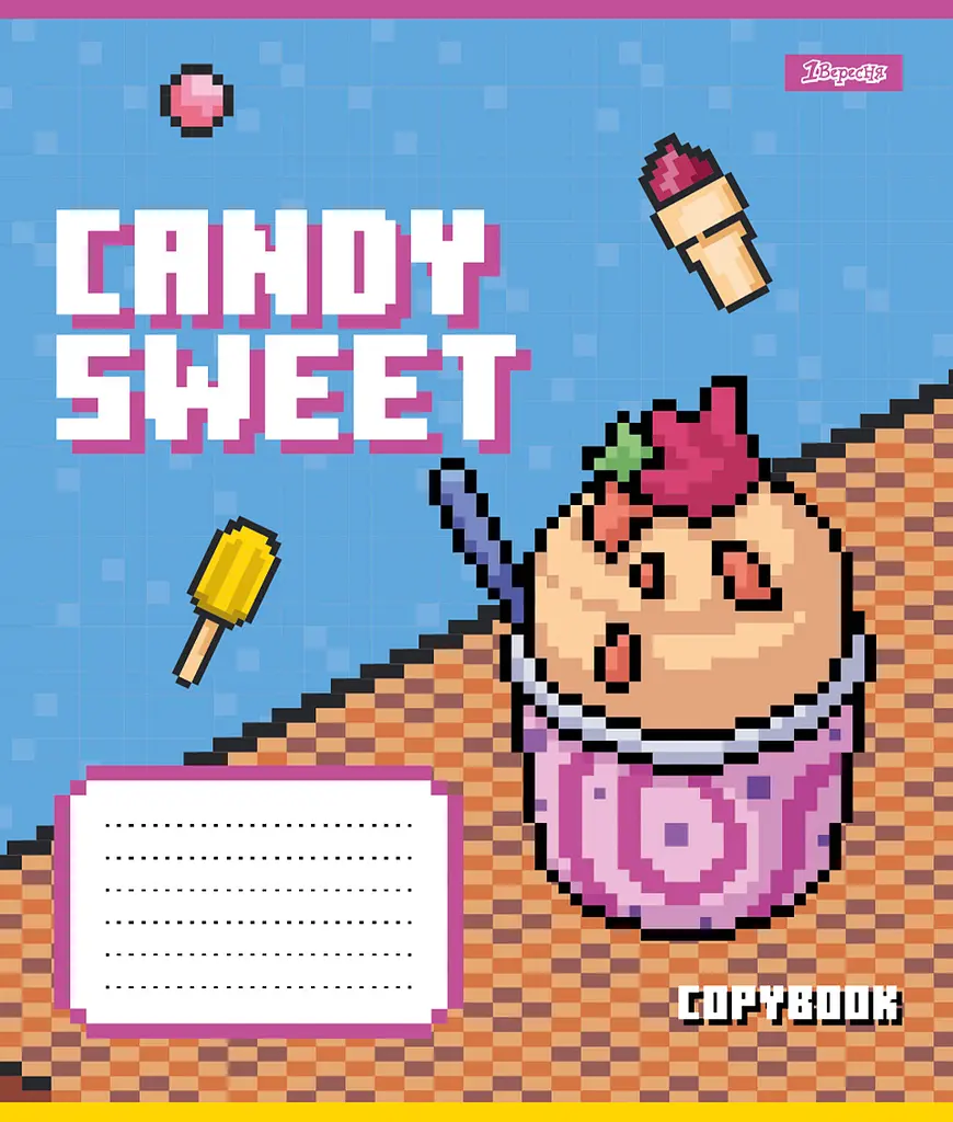 Набор тетрадей 1 сентября Candy sweet А5 в косую линию 12 листов 25 шт. (767201) - фото 4
