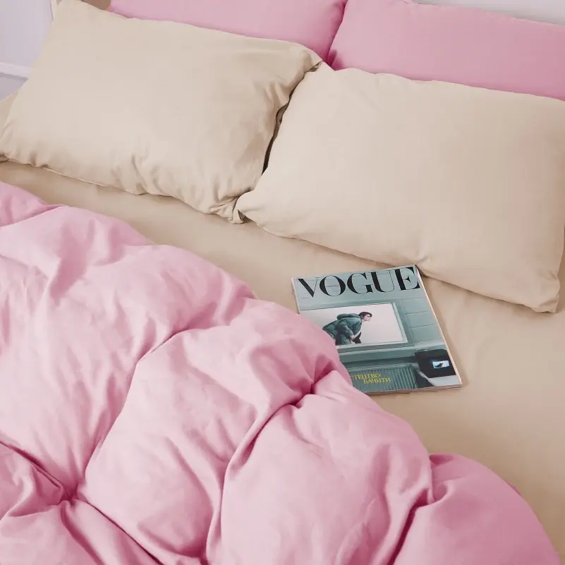Комплект постельного белья MirSon Milk-Pink 160x220 см молочно-розовый (2200009659959) - фото 4