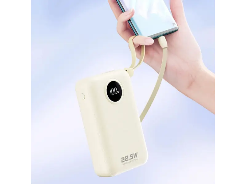 Зовнішній акумулятор (Power Bank) Dudao 20000mAh K14+ 22.5W White (6977196680023) - фото 2