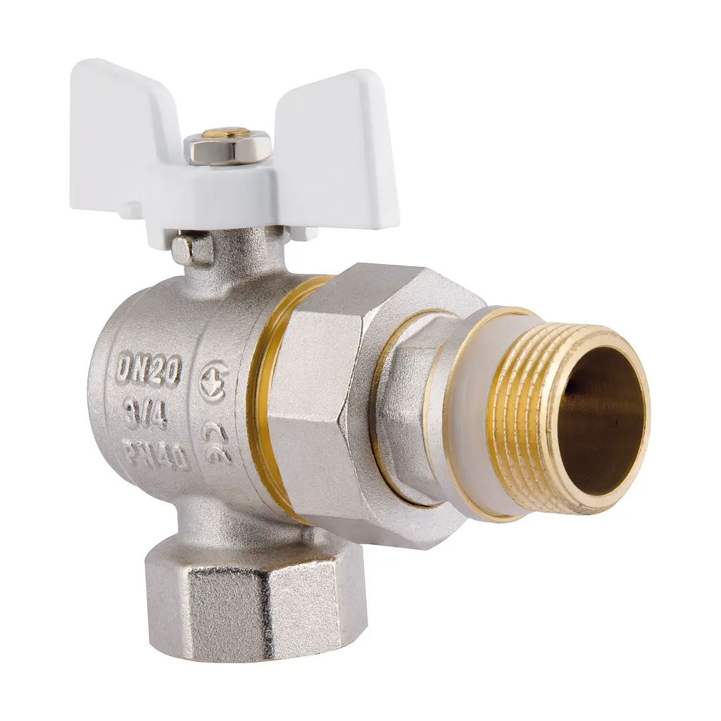 Кран кульовий з американкою SD з антипротіканням кутовий 3/4"зв PN40 SD901NW20PN40 - фото 2