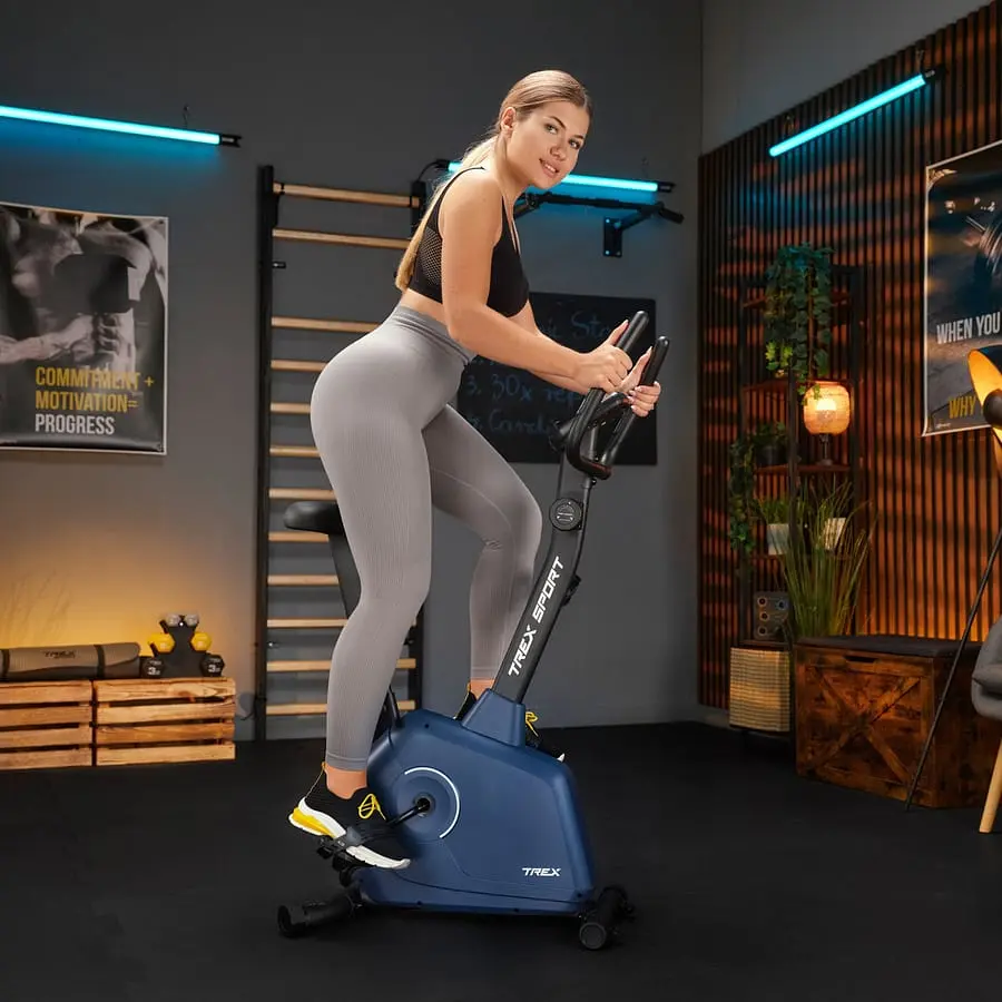 Велотренажер Trex Sport TX-380MB Rigon магнітний темно-синій - фото 10