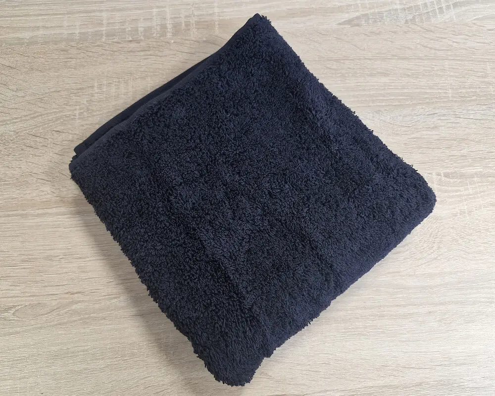 Рушник турецький махровий однотонний Zeron 50х90 Black щільність 500 г/м2 - фото 3