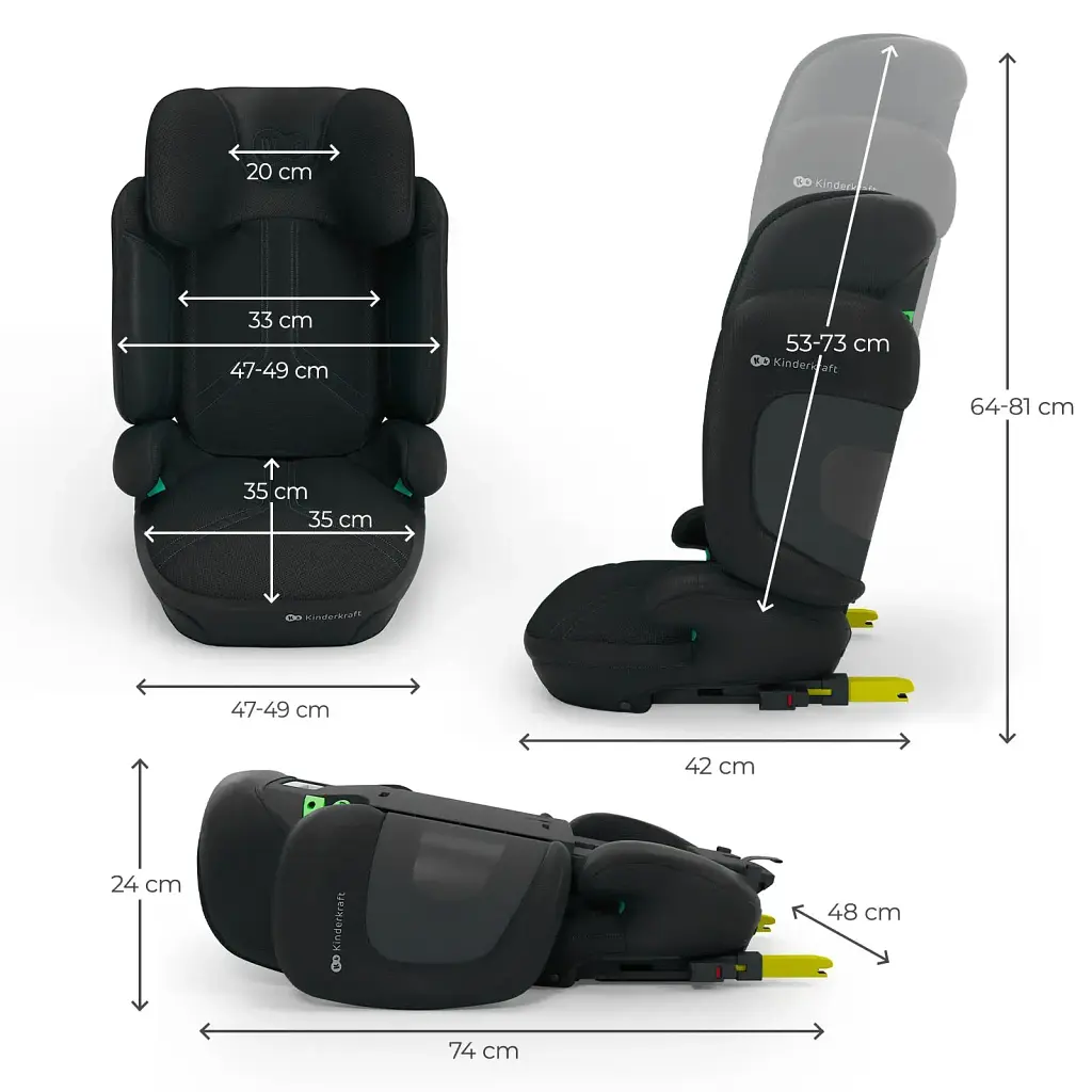 Автокрісло Kinderkraft Xpand 2 PRO i-Size Black (KCXPPR02BLK0000) - фото 8