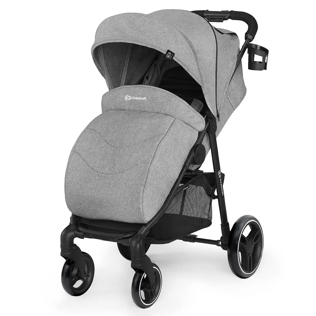 Прогулочная коляска Kinderkraft Grande City grey - фото 7