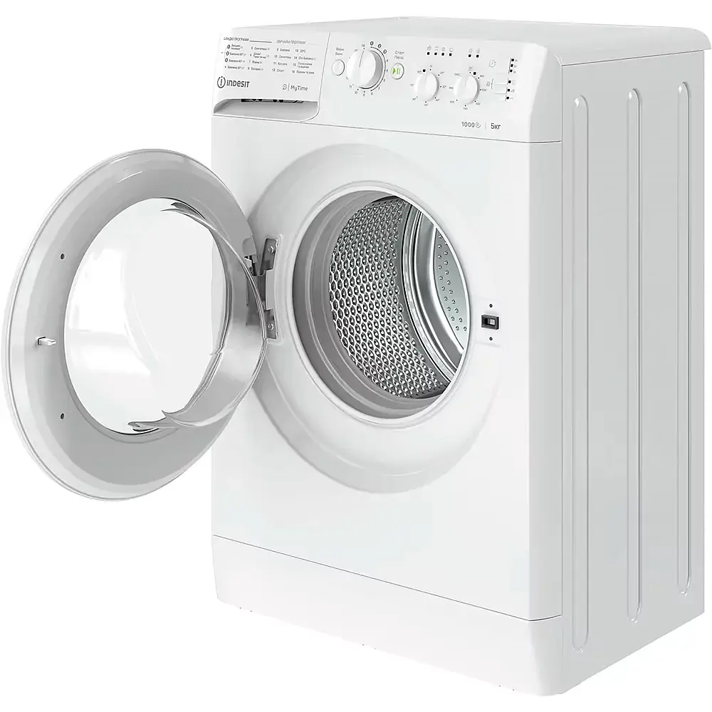 Пральна машина Indesit фронтальна 5 кг 1000 A++ 43см білий - фото 2