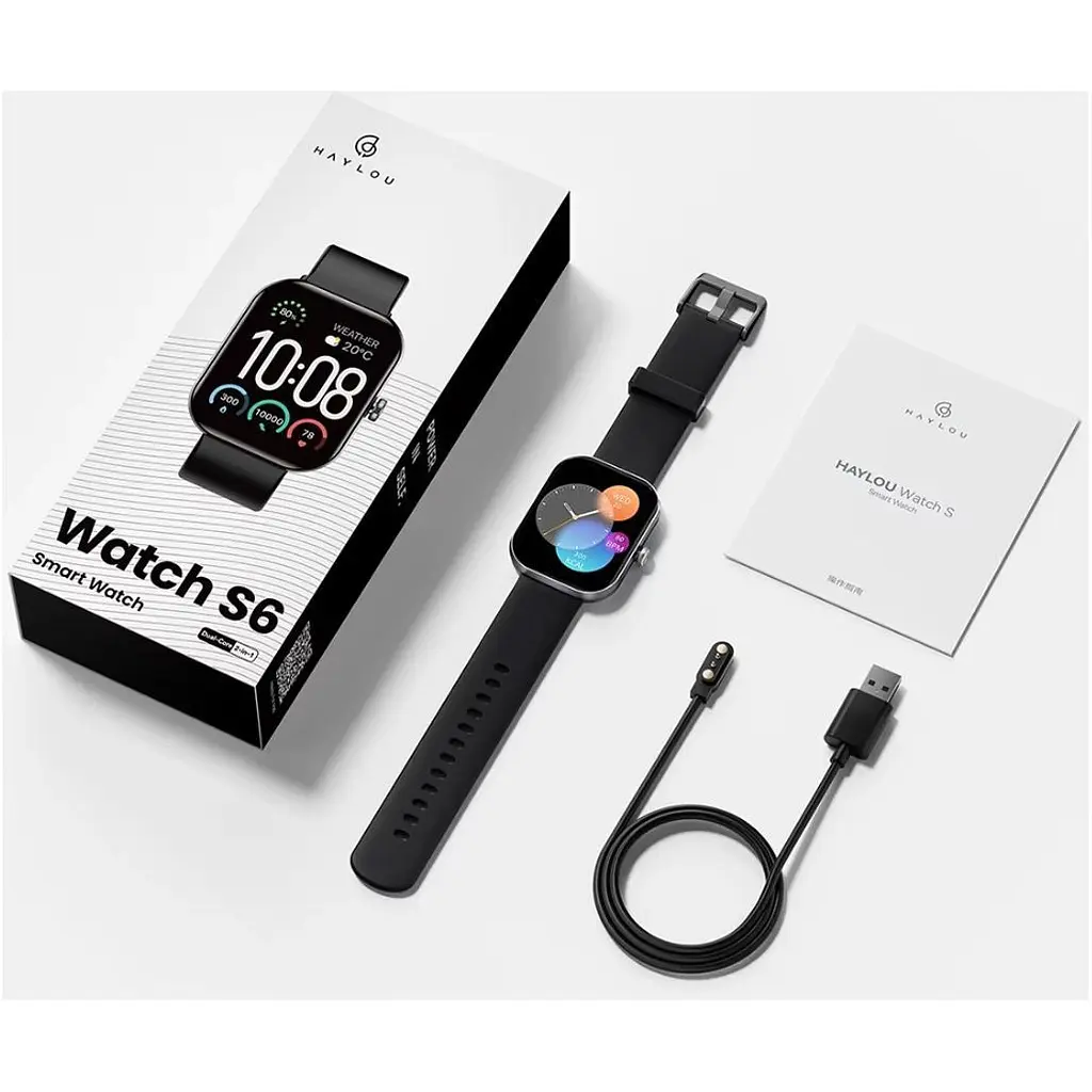 Смарт-годинник Haylou Watch S6 Black [135504] - фото 2