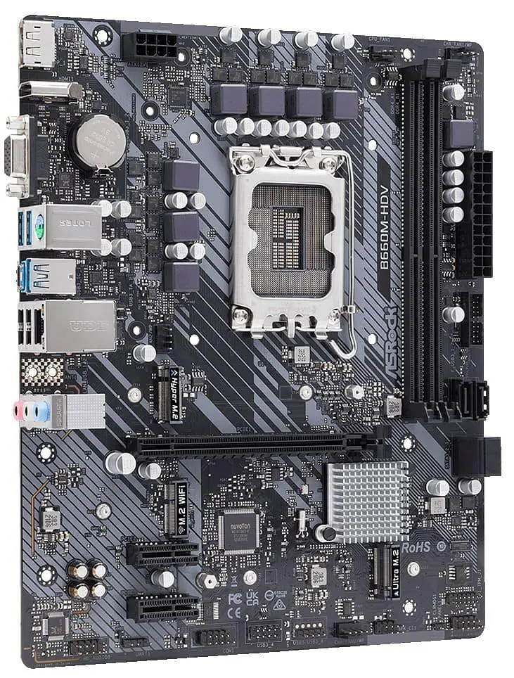 Материнська плата AsRock B660M-HDV (B660M-HDV) (Socket 1700, Intel B660, Micro-ATX) Б/в - фото 2