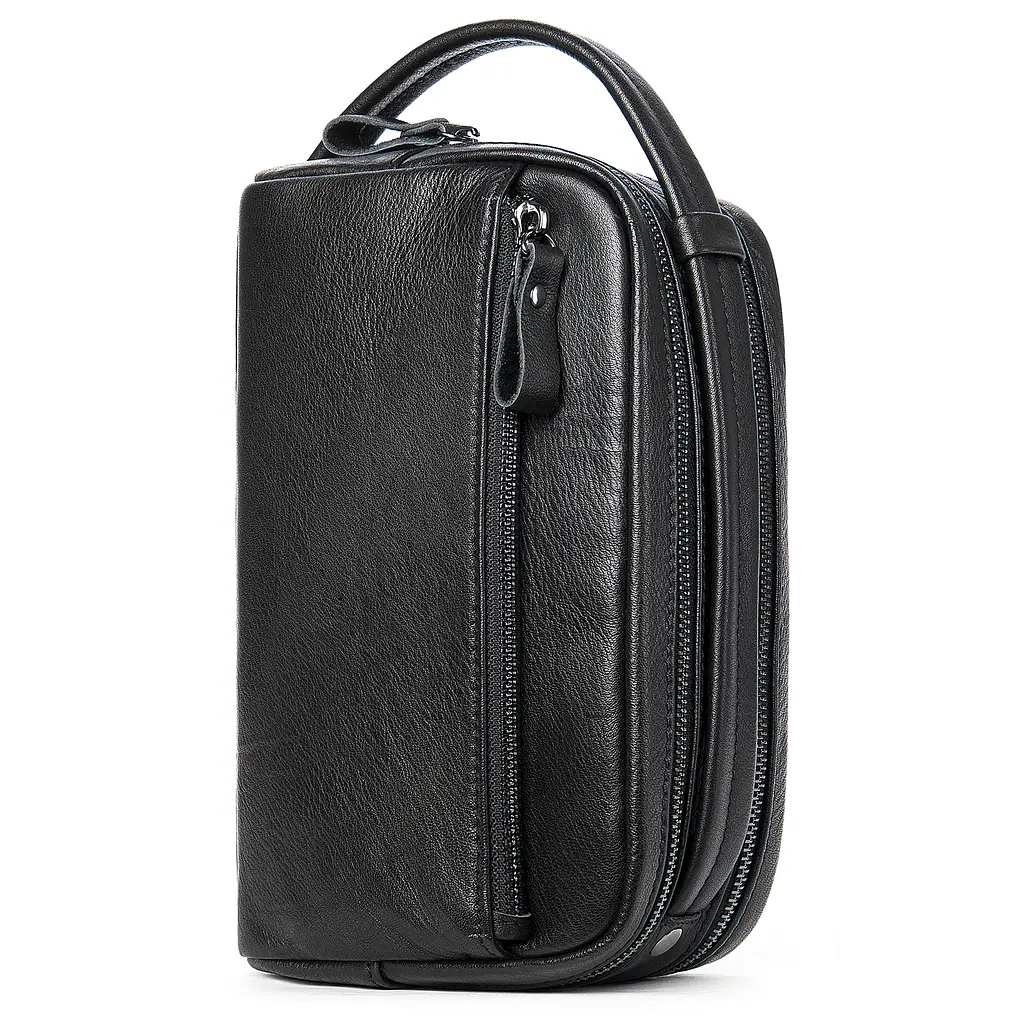 Мужская кожаная барсетка Vintage 23х14х9 см acs0016995 - фото 3