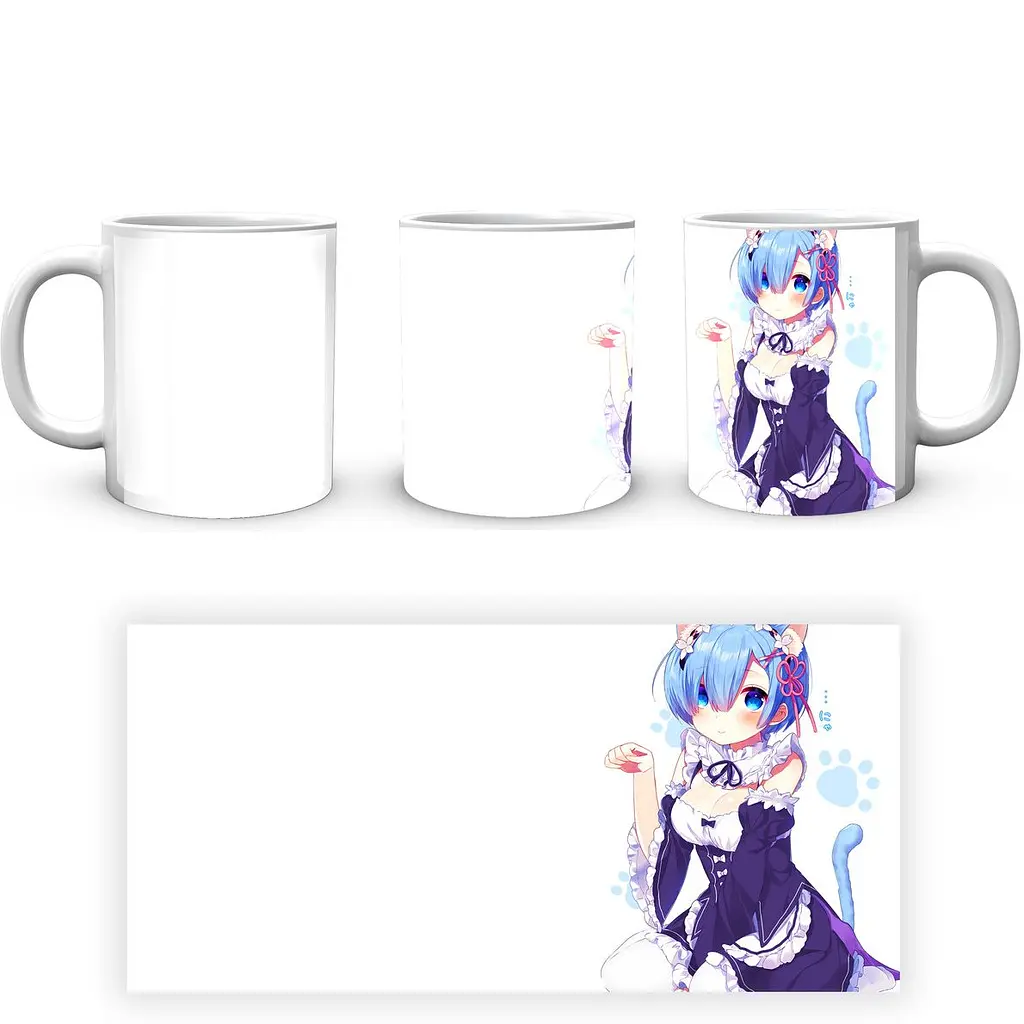 Кружка GeekLand Re:Zero. Жизнь с нуля в альтернативном мире Рем RZ 02.012 330 мл белая - фото 4