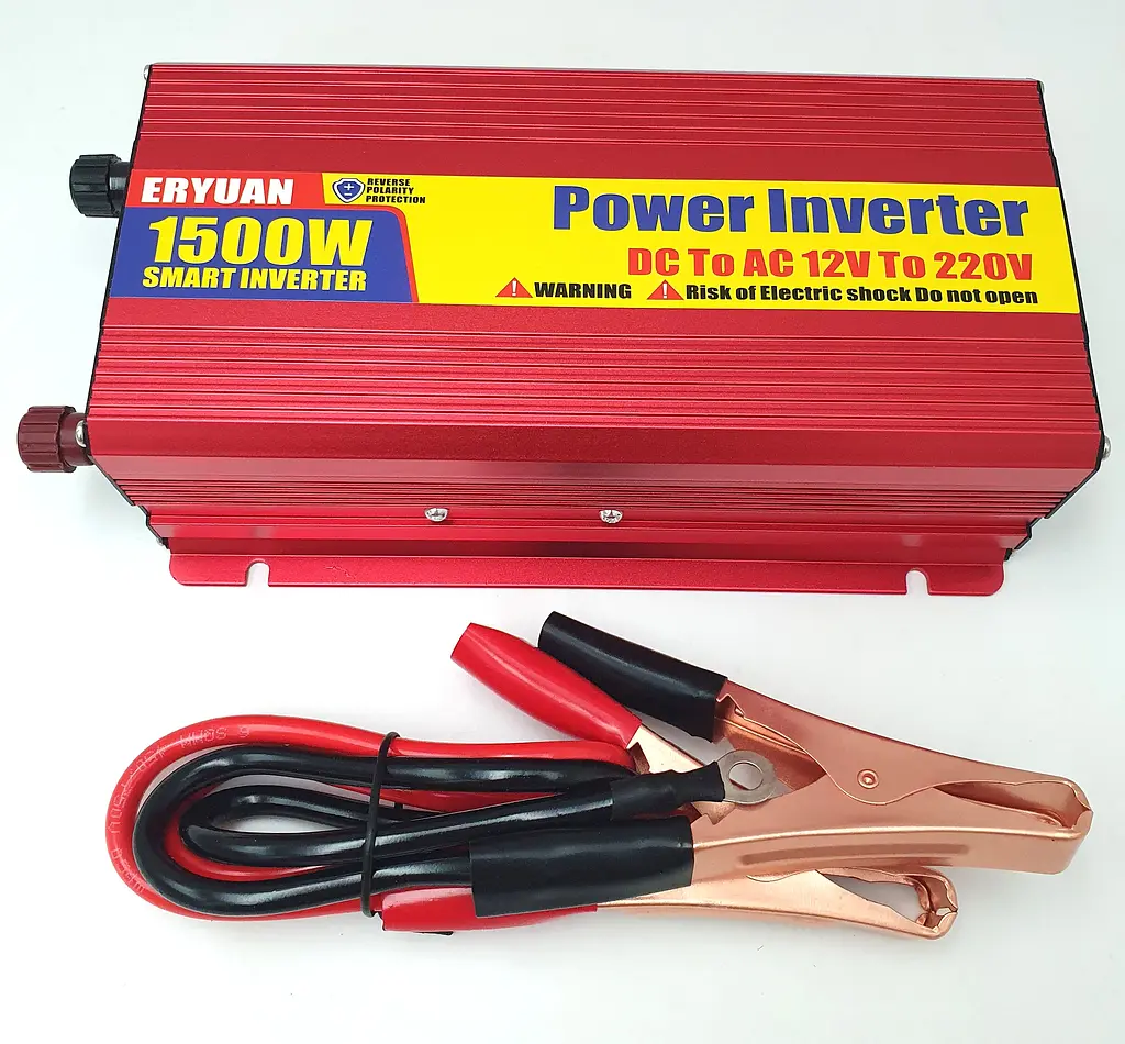 Автоінвертор 12 V-220 V перетворювач напруги з USB-портом 1500 W модифікована синусоїда Eryuan 12 V-220 V 1500 Вт