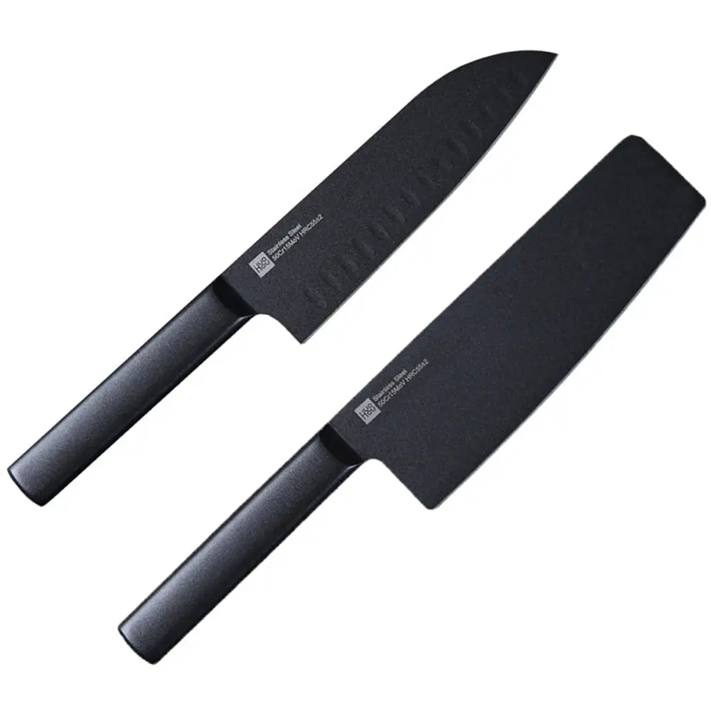 Набір ножів Xiaomi HuoHou Black Non-Stick Heat Knife 2 ножі (HU0015) - фото 2