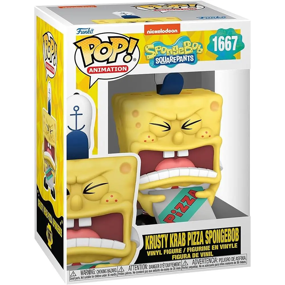Фігурка Funko Pop Губка Боб Sponge Bob Square Pants Krusty Krab Pizza Spongebob 10 см FP SBQP 1667 - фото 3