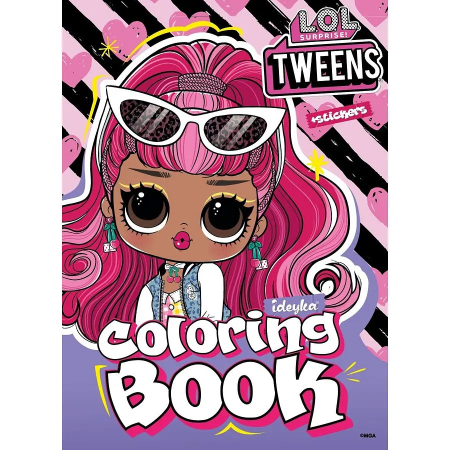 Розмальовка зі стікерами "Tweens Cherry" Ідейка LCB29, 16 сторінок - фото 1