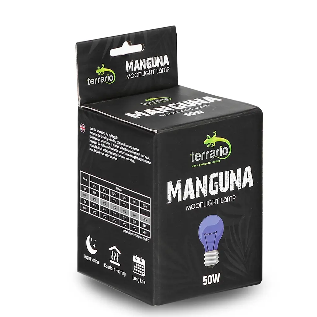 Нічна лампа з підігрівом Terrario Manguna Moonlight Lamp 50W для тераріумів без UVA - фото 4