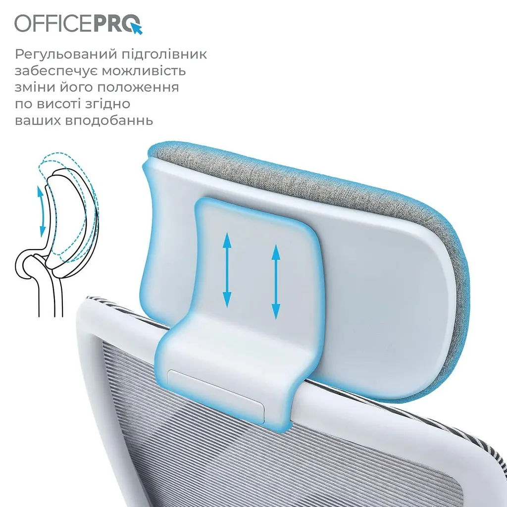 Офісне крісло OfficePro Wave OC670-G-G-G (OC670-G-G-G) - фото 12