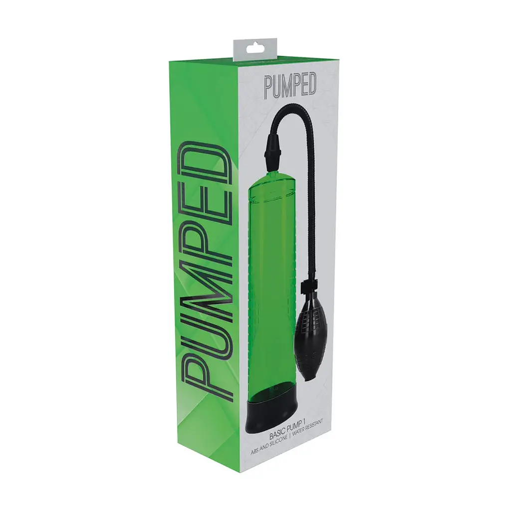 Помпа для пеніса Pumped Basic Pump 1 31 см (зелений) - фото 3