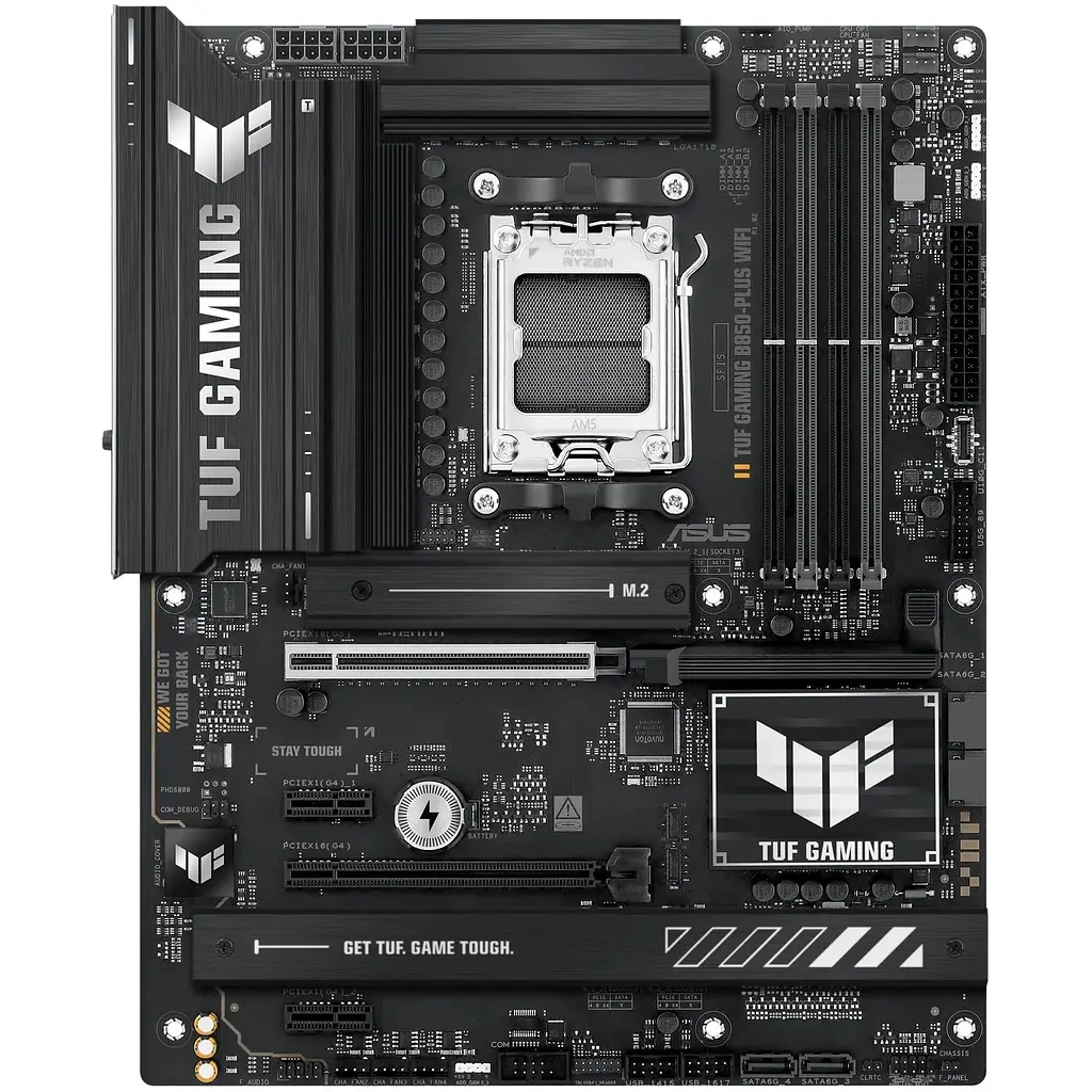 Материнская плата TUF GAMING B850-PLUS WIFI sAM5 B850 4xDDR5 M.2 HDMI DP Wi-Fi BT ATX Asus teh0018994 - фото 1
