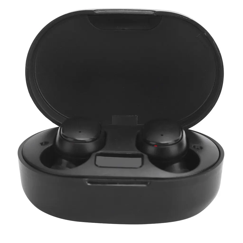 Навушники бездротові TWS E6S з LED дисплеєм Black (17632) - фото 2