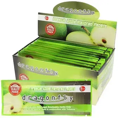 Бумага Dragonfly со вкусом Green Apple 1¼ Hemp - фото 2