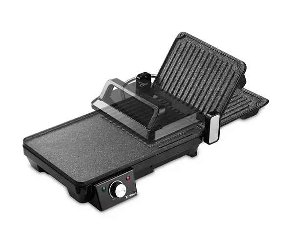 Гриль настільний Trisa 7365.4212 Panini & Grill Чорний (4699) - фото 3