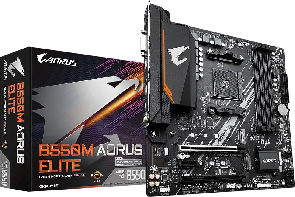 Материнська плата Gigabyte B550M Aorus Elite Socket AM4 (B550M AORUS ELITE) Б/В - фото 4