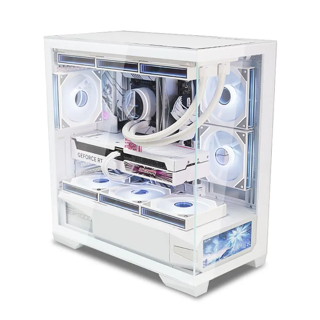 Корпус ALmordor QX25M LCD без БП White (ALQX25MWH_LCD) - фото 3